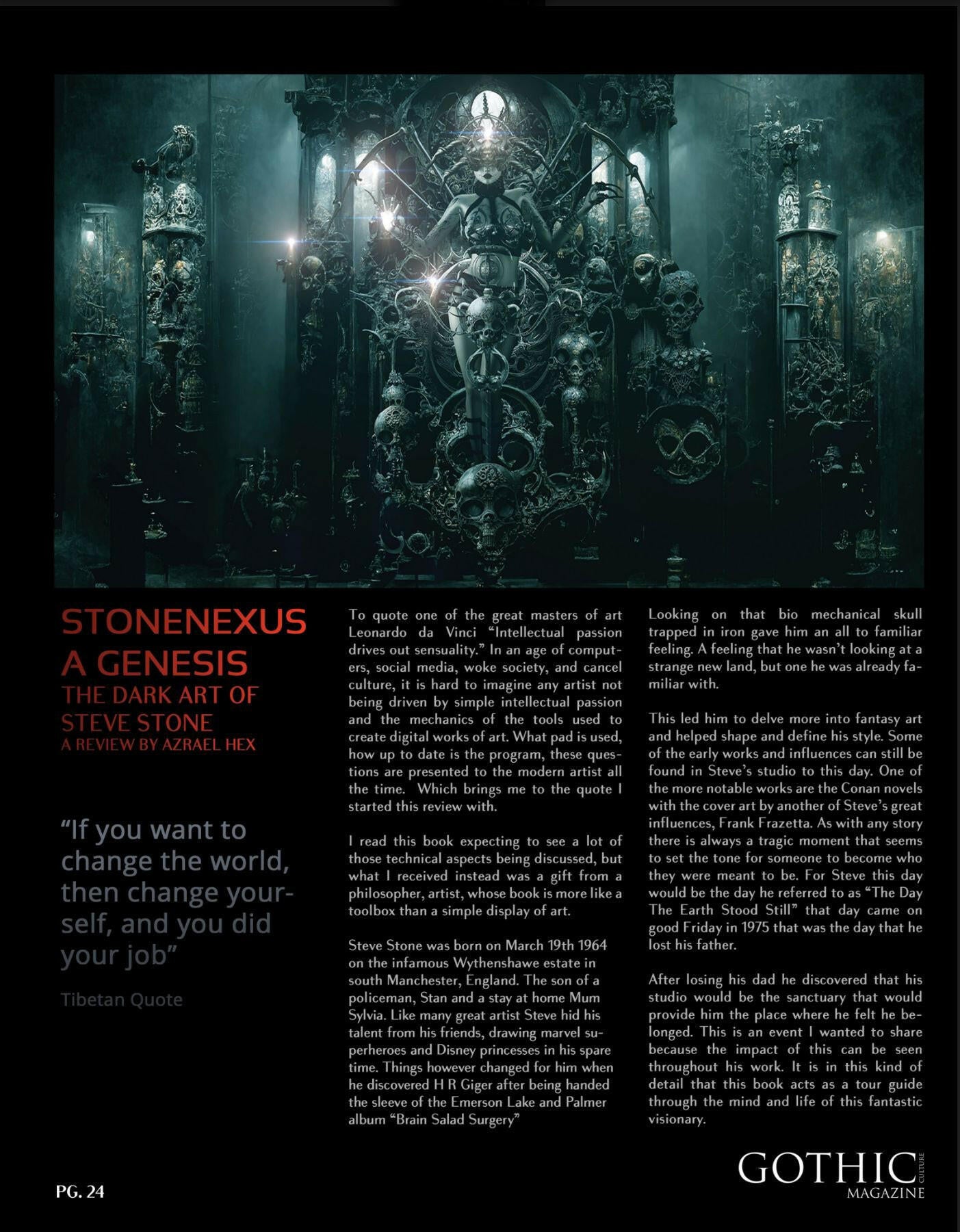 THE ARTBOOK - ‘STONENEXUS - A GENESIS’ Limited edition 'Hades' Cover. 96 Pages. A4 Format.